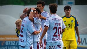 CE GOL! Rapidistul a trimis mingea în poartă de la 60 de metri, în amicalul cu FC Kosice