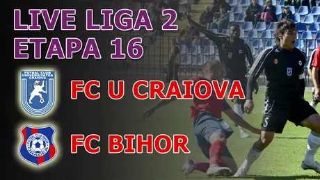 FC U Craiova - FC Bihor 0-0** Nula la nula la Severin