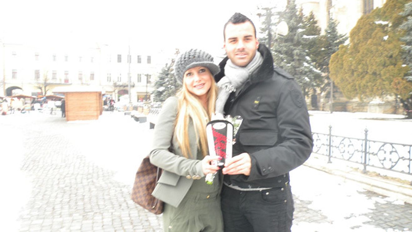 Delgado i-a dăruit soție sale un mărțișor special: o apărătoare cu numele ei și un gol cu FC Brașov