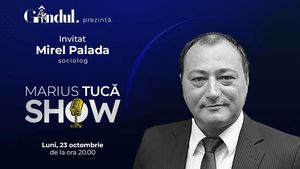 Marius Tucă Show începe luni, 23 octombrie, de la ora 20.00, live pe gandul.ro. Invitat: Mirel Palada