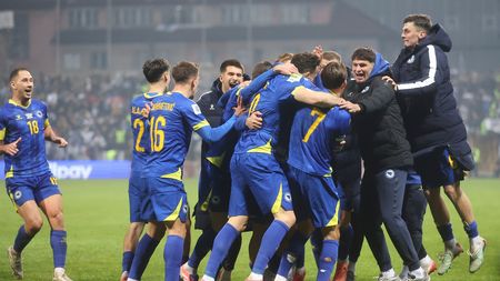 Imaginile care ne dor! S-a dezlănțuit nebunia în vestiar după Bosnia - România