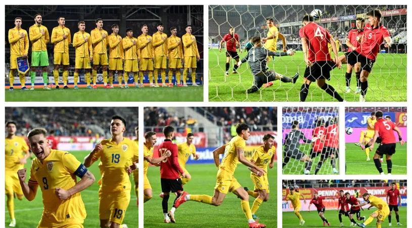 România U21 a făcut spectacol contra liderului Albania U21. Daniel Pancu a folosit ca integralist unul dintre cei trei jucători convocați din Liga 2