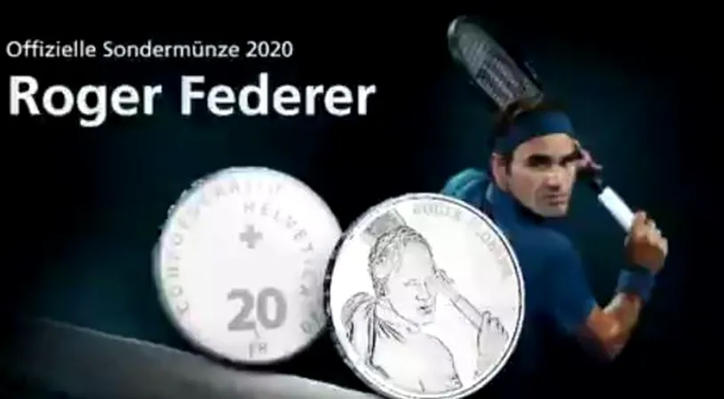 VIDEO | Elveția lansează o monedă de argint cu efigia lui Roger Federer. Tensimenul, emoționat: ”Mulțumesc pentru această onoare”