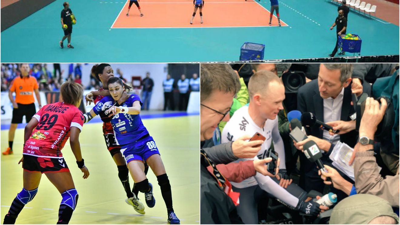 Trei evenimente fierbinți în afara fotbalului care merită urmărite în acest weekend: turneul Final Four al Ligii Campionilor la volei feminin, finala Cupei EHF la handbal feminin și startul Turului Italiei la ciclism
