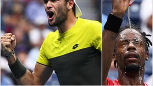 Thriller pe cea mai mare arenă de tenis a lumii: Berrettini s-a calificat în semifinale la US Open, după un duel cu spectaculosul Monfils în care a țiuit alerta de duble greșeli. "Acum nu-mi amintesc niciun punct!"