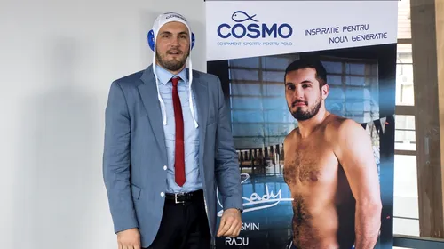 Căpitanul naționalei de polo, Cosmin Radu, are propriul brand de echipament sportiv: COSMO