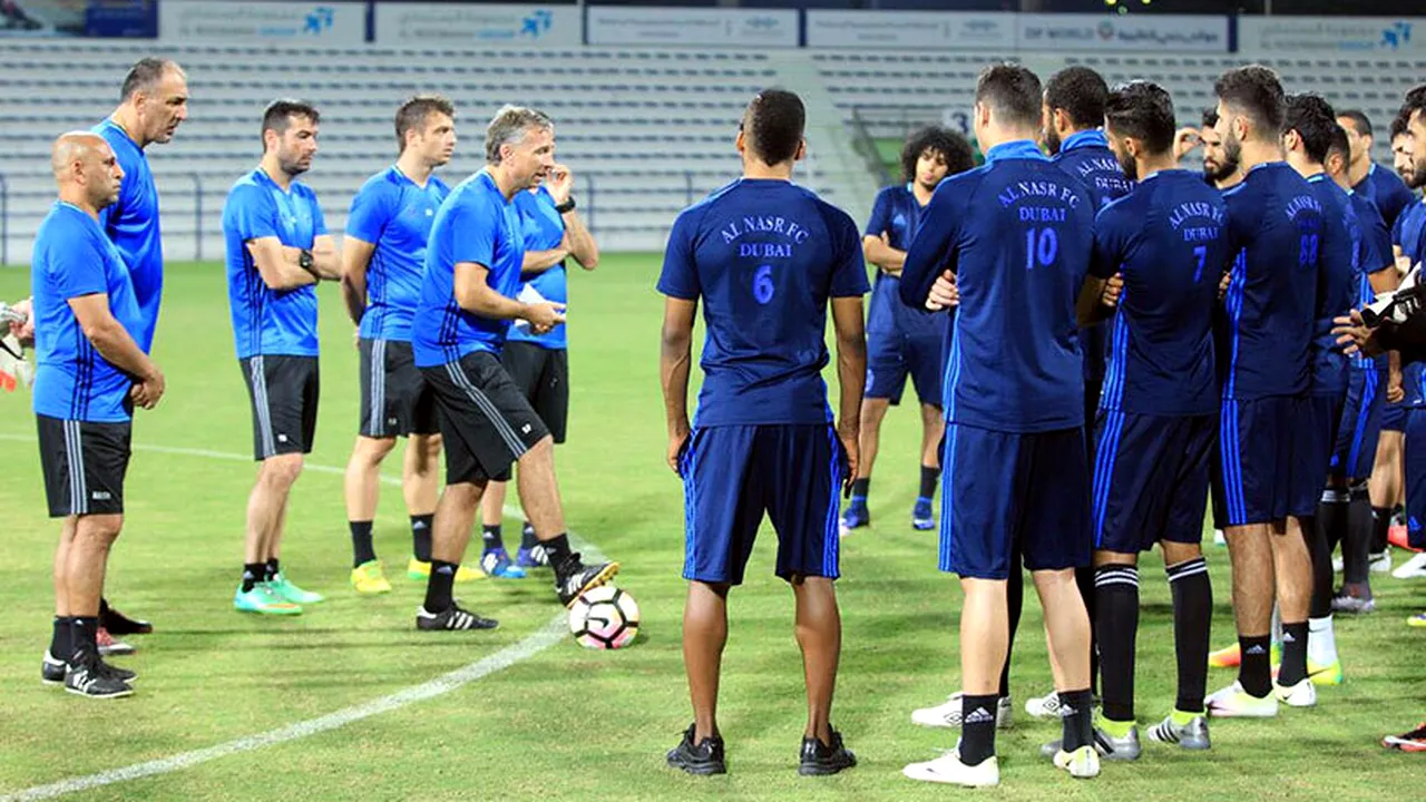 Al Nasr, echipa lui Dan Petrescu, a învins, 2-0, pe Al Jazira, liderul clasamentului din Emirate