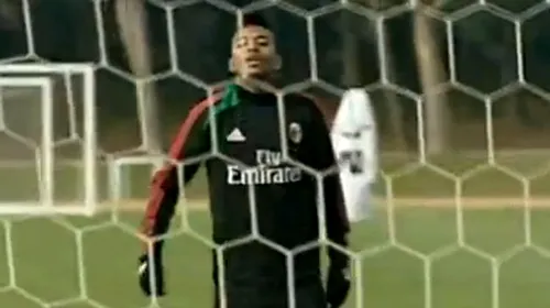 GENIAL! Un ANONIM l-a lăsat fără replică pe Robinho!** VIDEO Starul lui AC Milan a rămas cu mingea în mână după „duel”. Ce s-a întâmplat