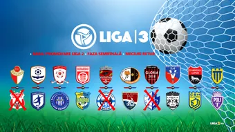 Încă un pas către promovarea în Liga 2. De la ora 17:30 încep meciurile retur din faza semifinală a barajului