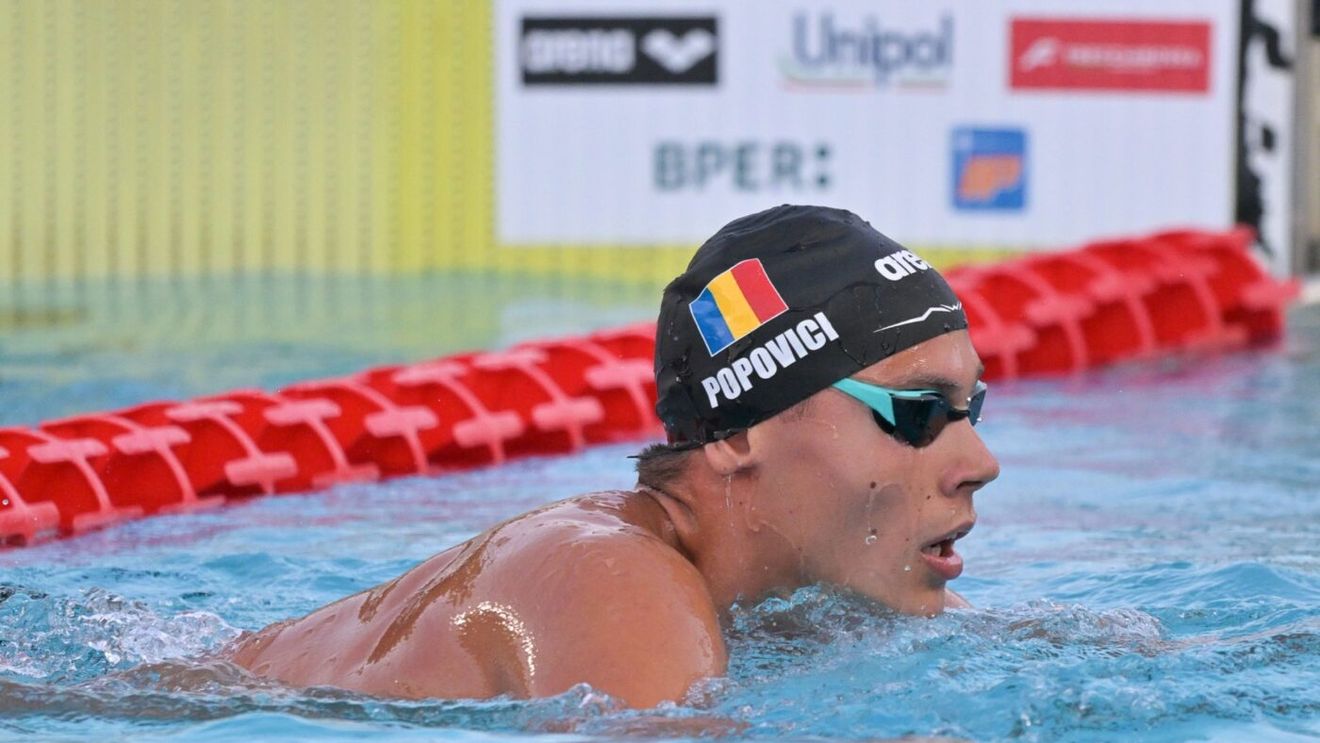 Încă un rival pentru David Popovici! Un deținător de record va înota la 100 metri liber