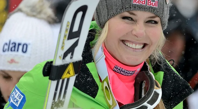 Lindsey Vonn a înregistrat a 60-a victorie la Cupa Mondială