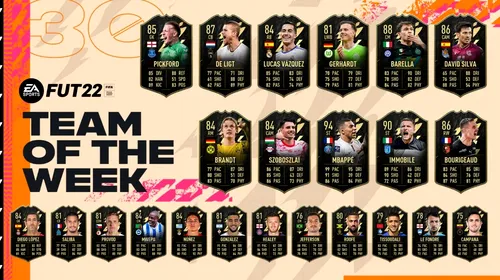Evenimentul Team Of The Week revine în FIFA 22! Ce carduri a lansat EA Sports în această ediție