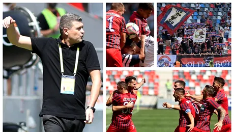 Daniel Oprița nu și-a iertat jucătorii, după ce Steaua a luat două goluri în Ghencea de la Dacia Unirea: ”De când antrenez, nu îmi amintesc când am luat așa gol”