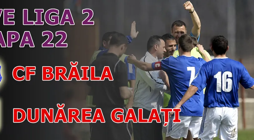 CF Brăila - Dunărea 4-1!** Gălățenii, repetenți la cornere