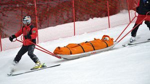 Accident cu tente dramatice la schi alpin!** Activitatea a fost paralizată pentru 20 de minute