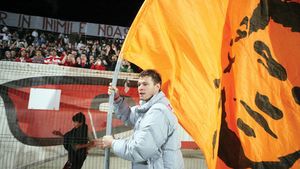 Imaginea lui Hîldan, proiectată pe tabelă