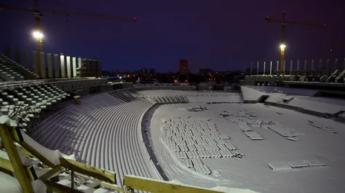 Stadionul îngheață!** Bucureștiul poate rămâne fără Finala Europa League 2012!