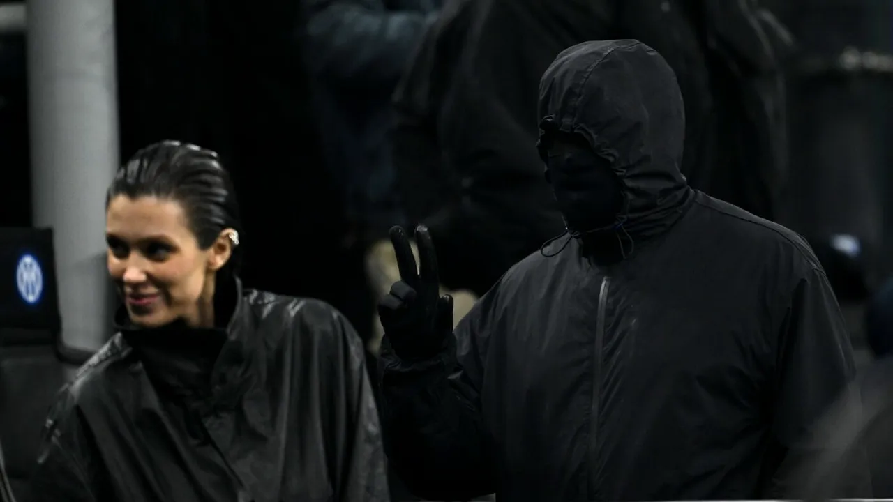 Imagini șocante sub privirile lui Istvan Kovacs și Horațiu Moldovan. Cum a apărut Kanye West la meciul Inter - Atletico