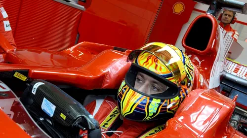 Ferrari, în „Formula 1 Bis”, cu Valentino Rossi al treilea pilot?!