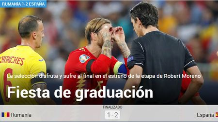 Marca, cea mai dură reacție după ce Spania a învins România! Ce scrie presa iberică: "Era previzibil în fața unei echipe inexistente. Românii ar trebui să meargă la un psihiatru după acest ultim rezultat"