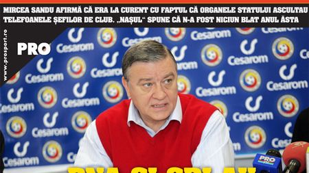 Sandu: „SRI și DNA știu tot ce mișcă în Liga I"