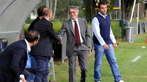 FOTO Sub lupa șefului!** Chivu&Co au fost supravegheați la antrenamente chiar de Massimo Moratti