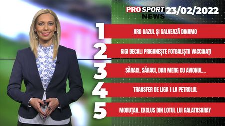 ProSport News | Ard Gazul și salvează Dinamo: ce se întâmplă în Liga 1. Cele mai importante știri ale zilei | VIDEO