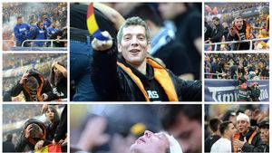 FOTO | Scene șocante pe National Arena. Un fan bolnav de inimă a fost bătut crunt de angajații BGS, chiar sub ochii fiicei sale de 14 ani: "Au bătut copii, femei și bătrâni, ne-au luat la rând". Cum arată agresorul