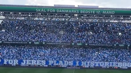 Imaginile zilei vin de la Copenhaga. Fanii au făcut spectacol total la derby, pe un stadion arhiplin | FOTO & VIDEO