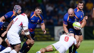 România a pierdut ultimul test înaintea participării la Cupa Mondială, 16-21 cu Tonga. Debutul "stejarilor" la turneul final este pe 23 septembrie, la Londra, cu Franța