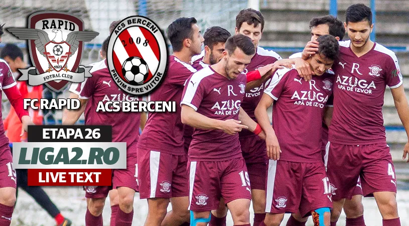 Rapid - ACS Berceni 1-1.** Cu trei jucători eliminați, ilfovenii au rezistat eroic în Giulești, acolo unde au fost pe punctul să dea o mare lovitură. Adio play-off