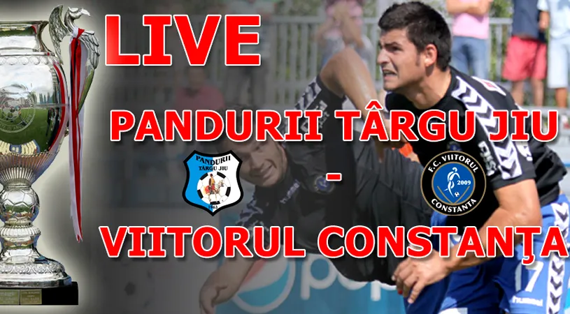 Viitorul, eliminat!** Pandurii s-a impus cu 3-2