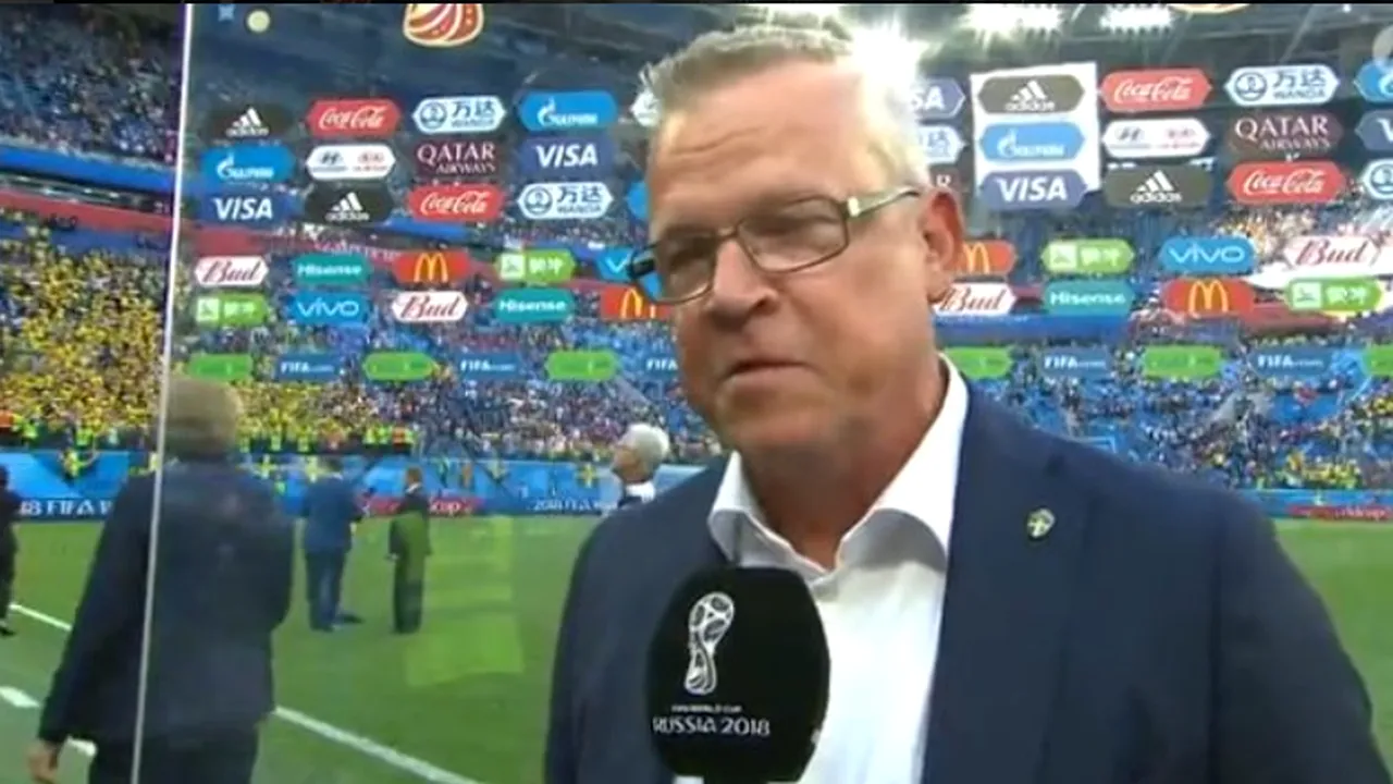 Cum se simte un om când își aude numele cântat pe stadion, chiar la Cupa Mondială. Selecționerul Suediei, la prima declarație după un meci istoric