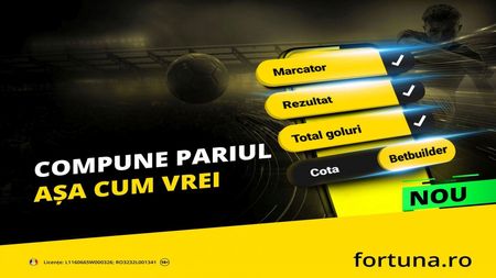 ADVERTORIAL | Câte pariuri din meci pui pe 1 bilet la Fortuna? Câte vrei
