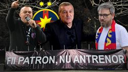 Bannerul „Fii patron, nu antrenor!” în Peluza Nord? Dialog Gheorghe Mustață – Hans Gruber despre mesajul împotriva lui Gigi Becali