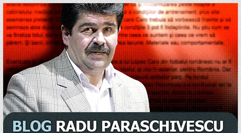 Editorial Radu Paraschivescu: Blatter la stână