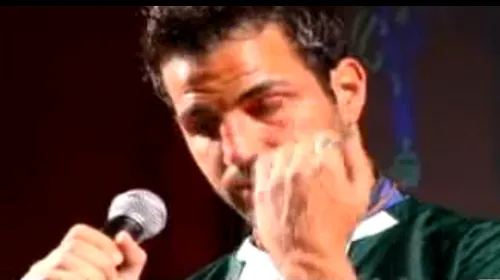 VIDEO EMOȚIONANT** Fabregas a izbucnit în lacrimi când s-a revăzut în tricoul BarÃ§ei!
