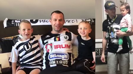 Impresionant! ”Slavă ție, studenție!”, cântat din izolare. Zeci de suporteri, dar și sportivi de la ”U” Cluj au creat un video viral