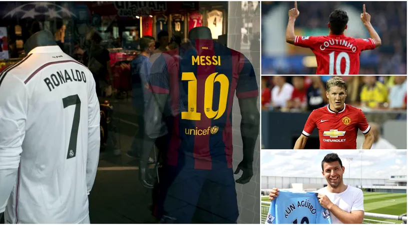 TOP 10 | Jucătorii cu cele mai multe tricouri vândute în 2015. Nume surpriză în clasament. Messi și Ronaldo nu puteau lipsi