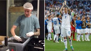 Lucrează într-o fabrică de sare, și-a luat concediu pentru a ajunge la Cupa Mondială și e liderul selecțiilor în naționala Islandei. 'Nu pot să stau!"