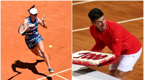S-au stabilit finalele turneului de la Roma atât la feminin, cât și la masculin! Borne istorice pentru Iga Swiatek și Novak Djokovic