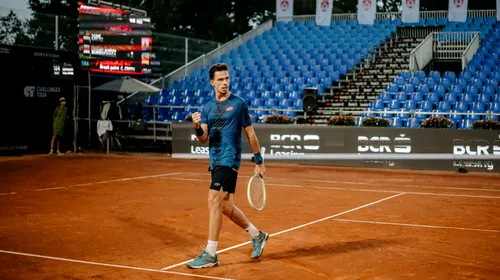 Cezar Crețu a obținut victoria carierei la Concord Iași Open! Jucătorul de tenis ieșean l-a eliminat în primul tur pe unul dintre favoriți