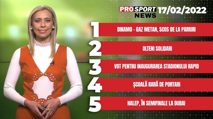ProSport News | Dinamo - Gaz Metan, scos de la pariuri! Cele mai importante știri ale zilei | VIDEO