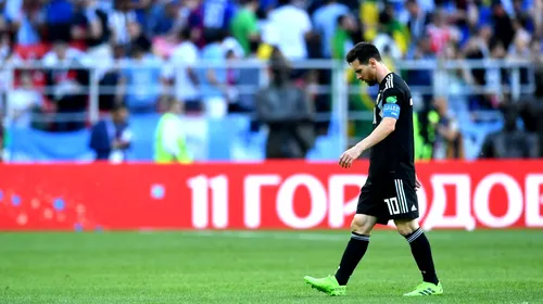 Messi, cu capul în pământ după începutul cu stângul al Argentinei la Campionatul Mondial! Ce a putut declara starul Barcelonei