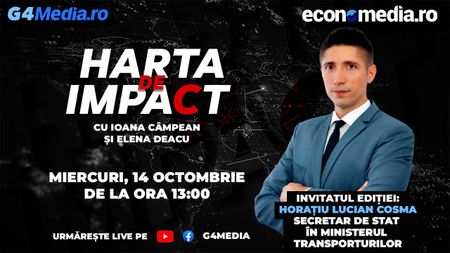 „Harta de Impact” LIVE de la ora 13:00: Viitorul marilor proiecte de infrastructură / Invitatul ediției: Horațiu Cosma, secretar de stat în Ministerul Transporturilor