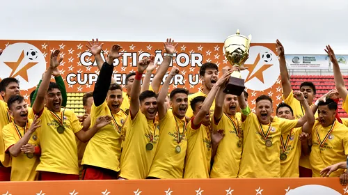 Un nou trofeu în vitrina „câinilor”. Dinamo a câștigat Cupa României la juniori U17