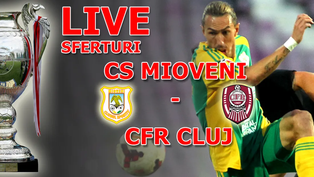CS Mioveni - CFR Cluj 3-4.** Argeșenii pierd calificarea dramatic în ultimele minute. După o oră de joc, jucătorii lui Niculescu aveau 3-0