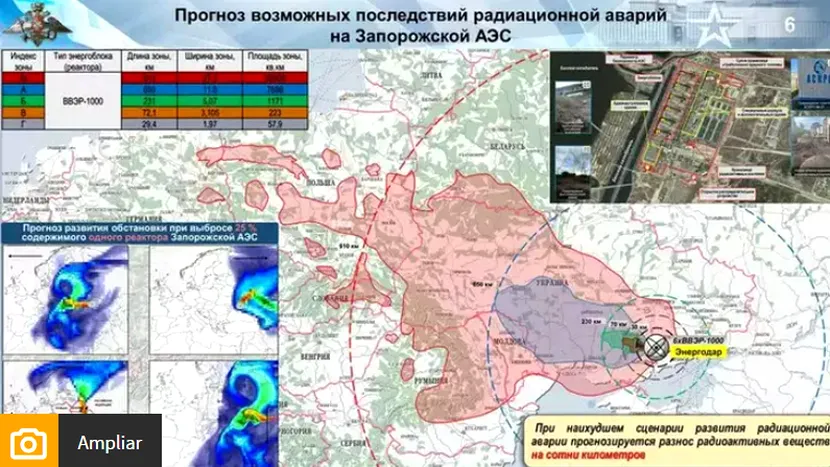 Țările care ar fi devastate dacă explodează centrala nucleară de la Zaporojie: Institutul Hidrometeorologic din Ucraina anunță că România va fi printre țările afectate grav! Ce spune Ministerul Apărării din Rusia