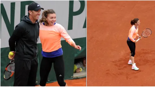 FOTO | Simona Halep a ajuns la Roland Garros. Sportiva s-a amuzat copios la primul antrenament