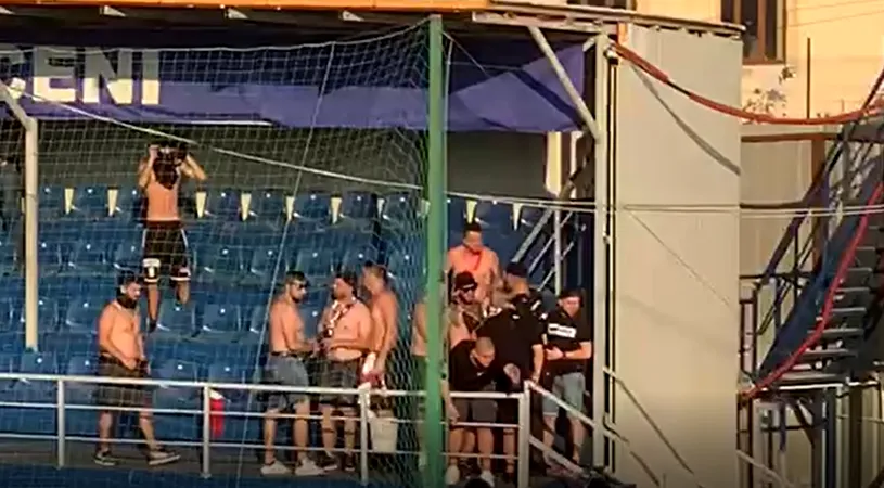 Incidente grave la pauza meciului Dinamo - Oțelul! Suporterii gălățeni au fost gazați de jandarmi. Cum s-a ajuns la asta | VIDEO